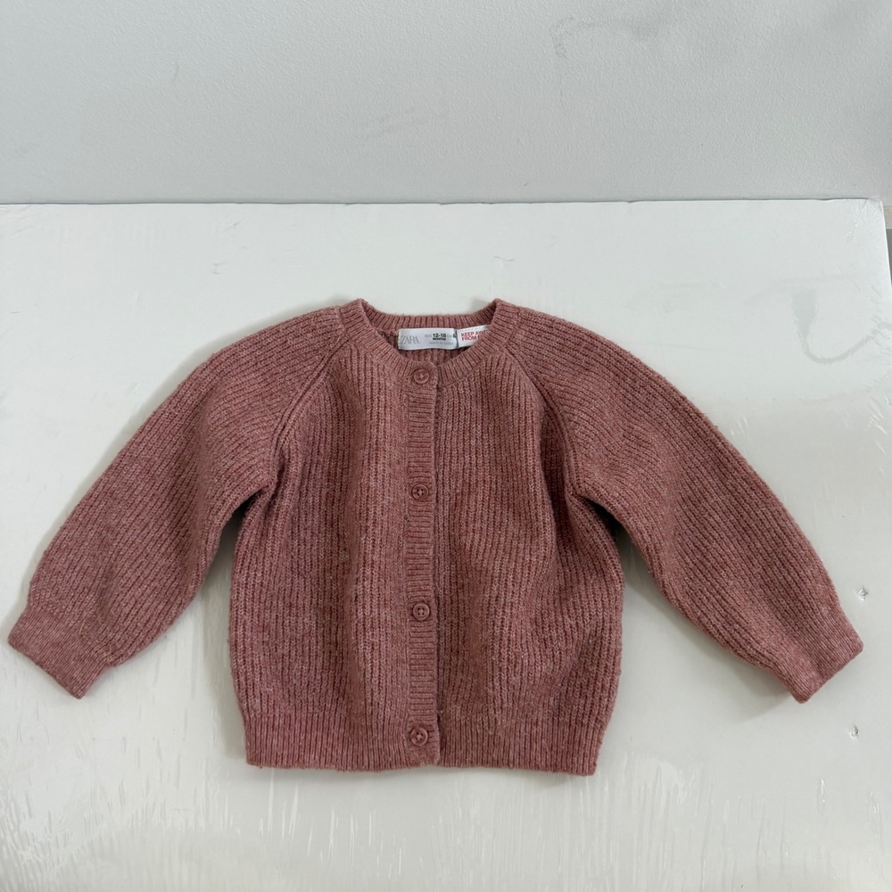 Zara Baby Chunky Knit Cardigan Size 12-18 Months